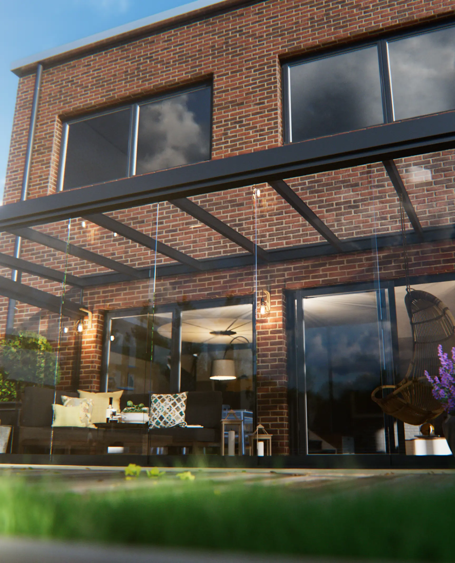 Custom glass veranda
