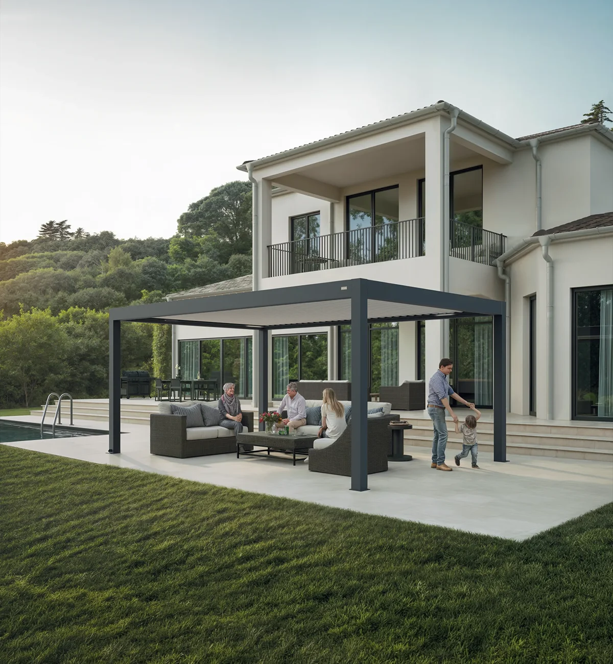 Eco Climatic (electric) louvred roof